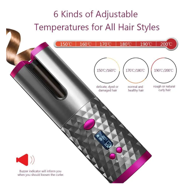 Cordless Automatic Curler