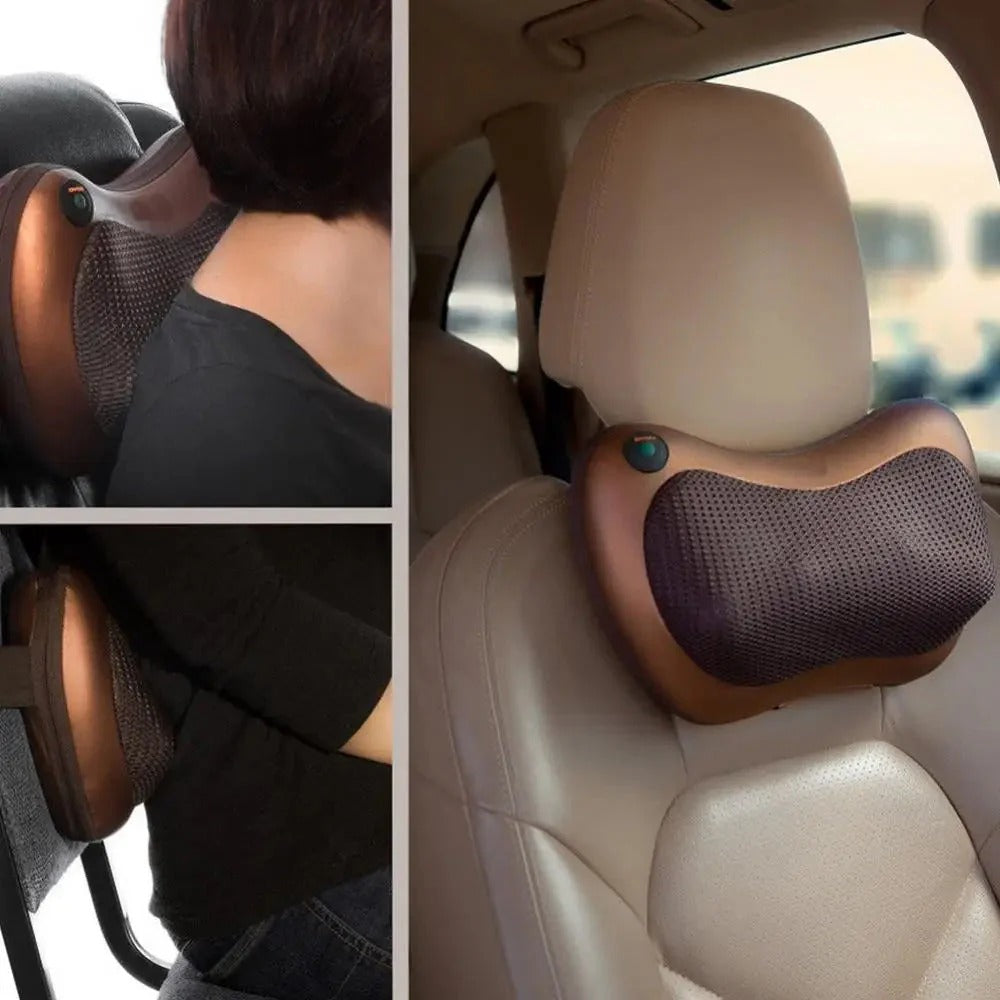 Neck Massage Pillow – Adjustable for Car & Home