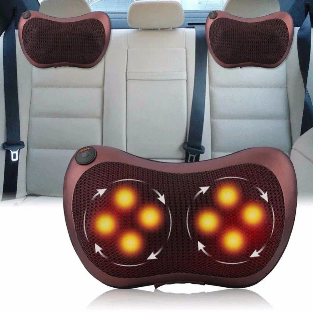 Neck Massage Pillow – Adjustable for Car & Home